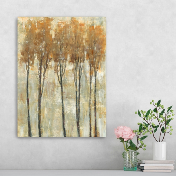Standing Tall in Autumn Canvas Art Print