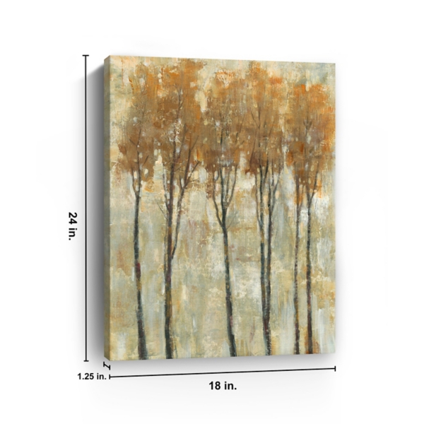 Standing Tall in Autumn Canvas Art Print