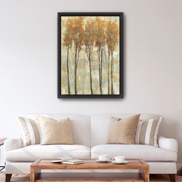 Standing Tall in Autumn Framed Canvas Art Print