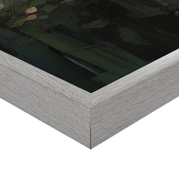 Textured River Framed Canvas Art Print