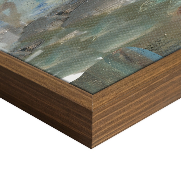 Misty Tranquility Framed Canvas Art Print