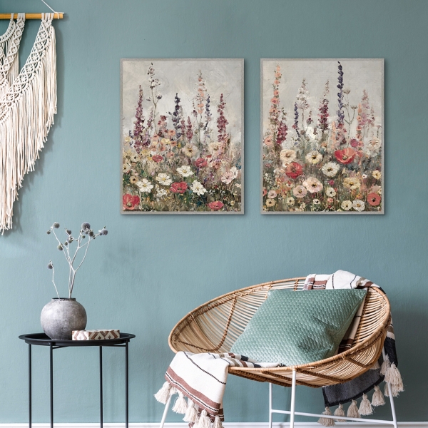 Antique Wilds Framed Canvas Art Prints, Set of 2