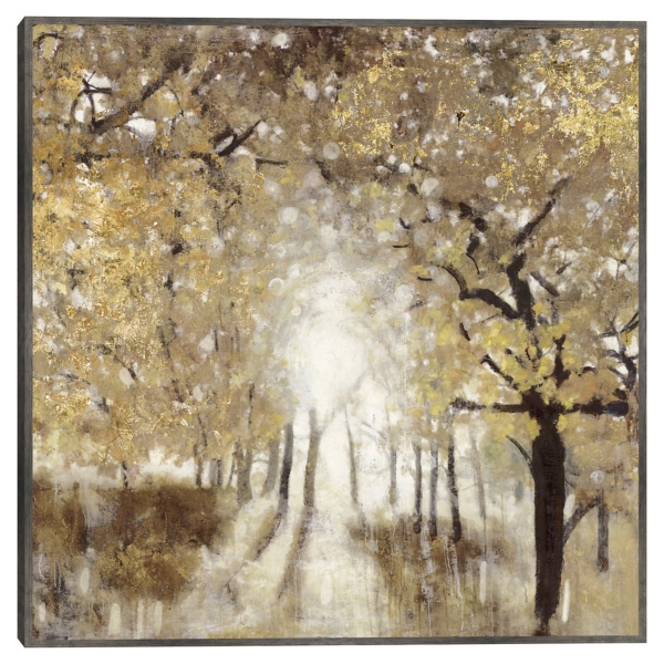 Golden Forest III Framed Canvas Art Print