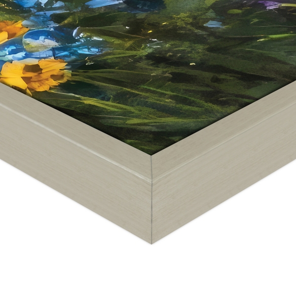 Wildflower Horizon Framed Canvas Prints, Set of 2