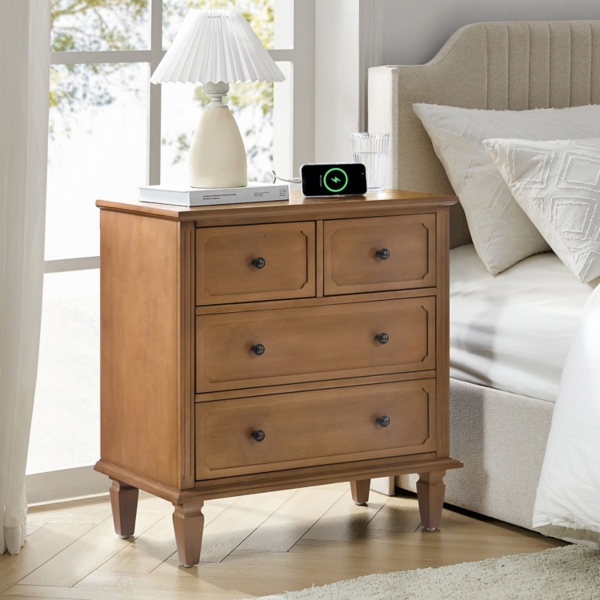 Acorn Hadrian 4-Drawer Charging Chest