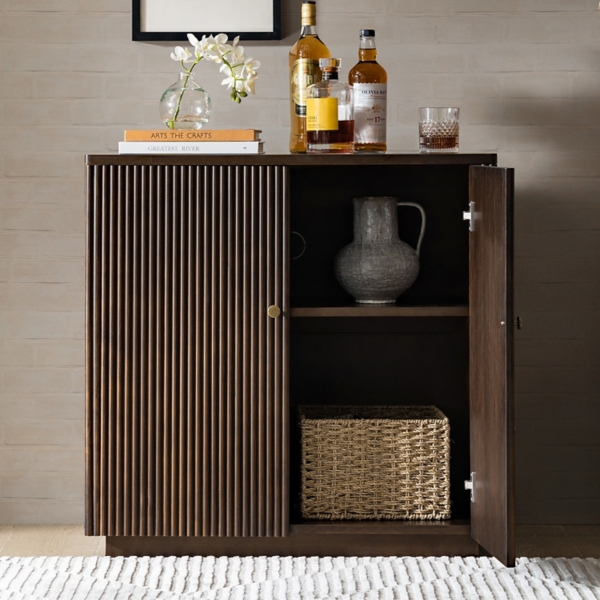 Walnut 2-Door Augusto Cabinet