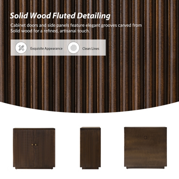 Walnut 2-Door Augusto Cabinet
