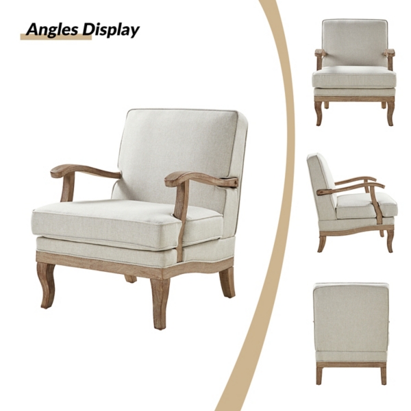 Peppone Pewter Upholstered Armchair