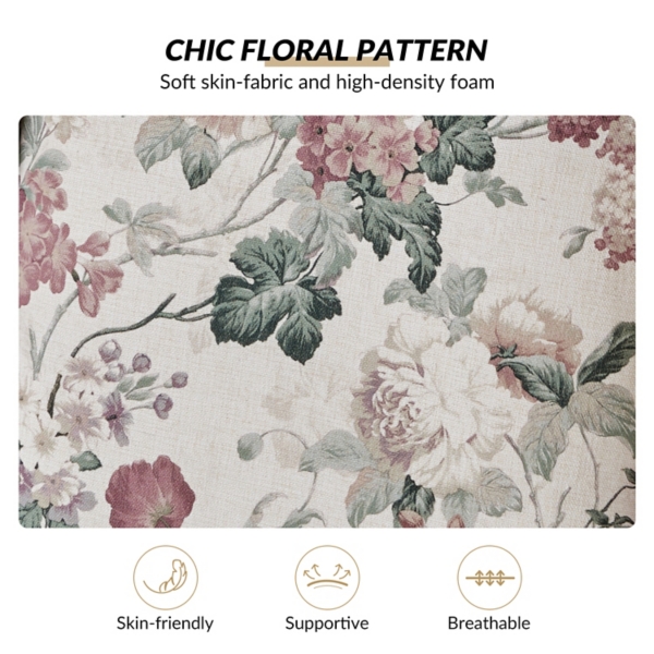 Floral Theodor Wingback Accent Chair