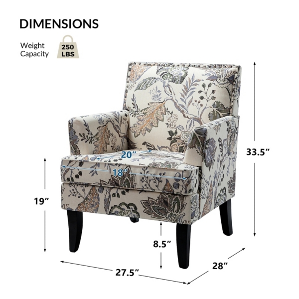 Floral Upholstered Herrera Armchair