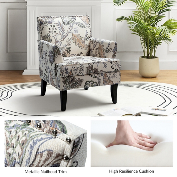 Floral Upholstered Herrera Armchair