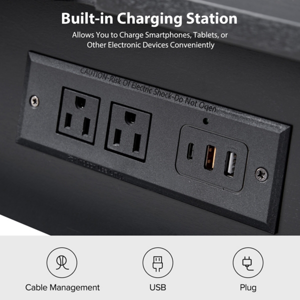 Black Wood Julian End Table