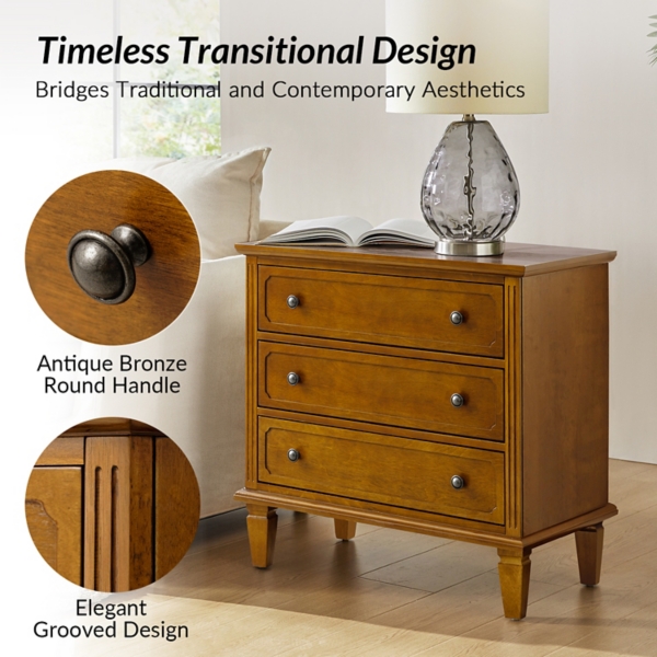 Acorn Wood Jonathan Charging Nightstand