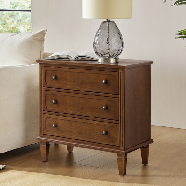 Walnut Wood Jonathan Charging Nightstand
