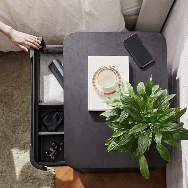 Charcoal Wood Patrick Nightstand