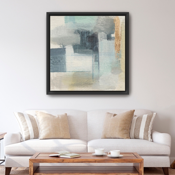 Fern Brook Morning II Framed Canvas Print, 40x40