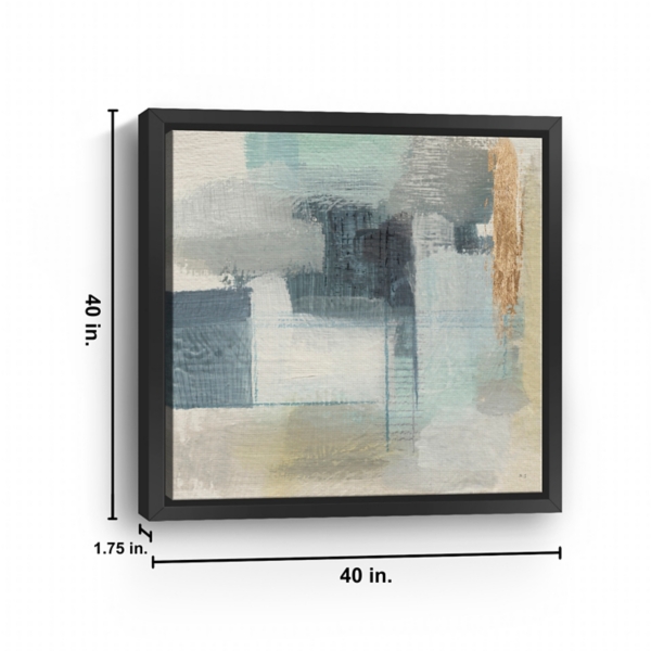 Fern Brook Morning II Framed Canvas Print, 40x40