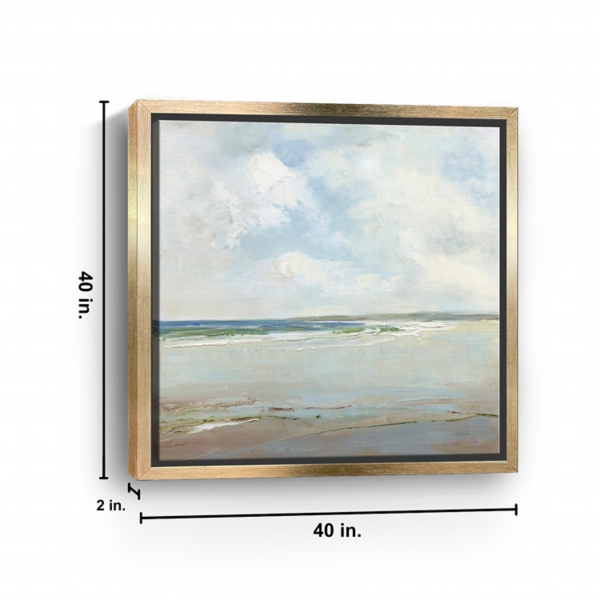 Cloud Reflections Framed Canvas Art Print