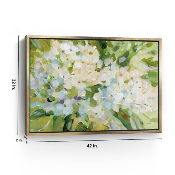 Hydrangea Joy Framed Canvas Art Print