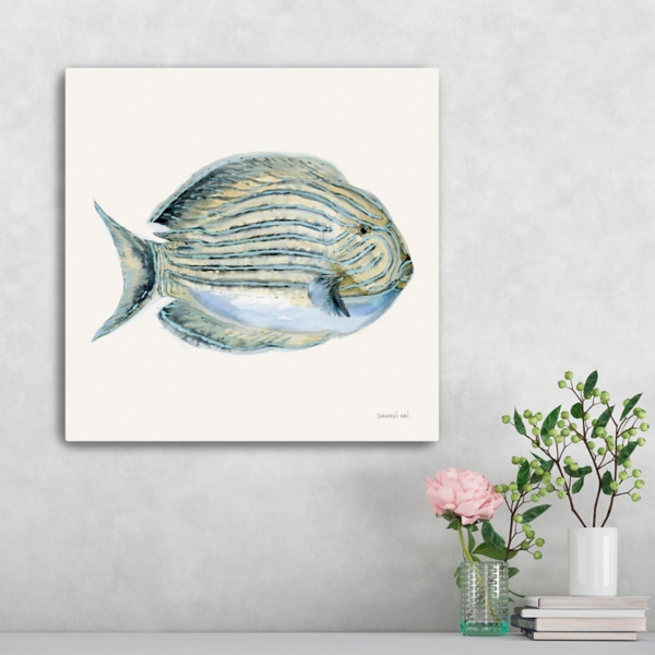 Coastal Bliss Fish Canvas Art Print