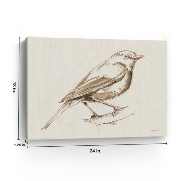 Blue Note Bird Canvas Art Print