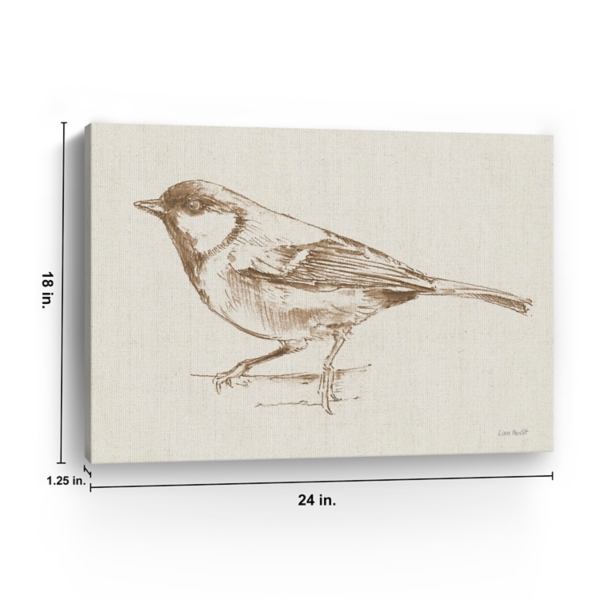 Blue Note Bird II Canvas Art Print