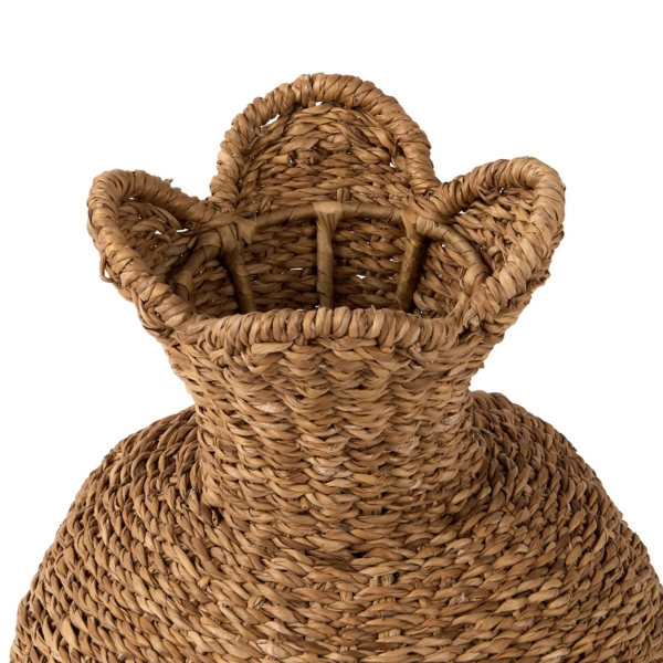 Seagrass Scalloped Edge Floor Vase