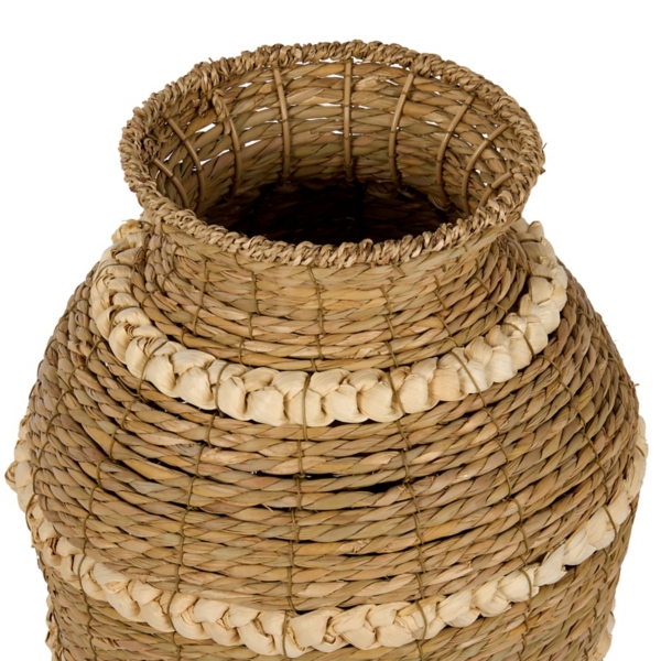 Natural Cattail Floor Vase