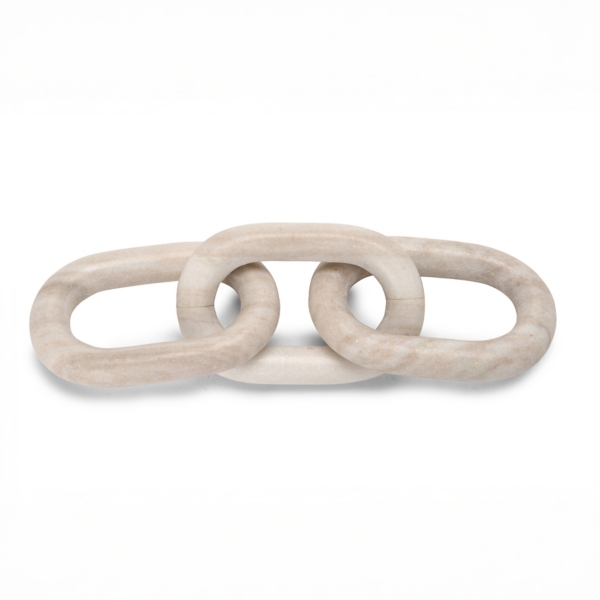 Gray Marble Chain Link Sculpture