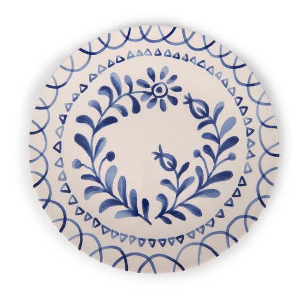 Blue Mosaic Ceramic Dinner Plate