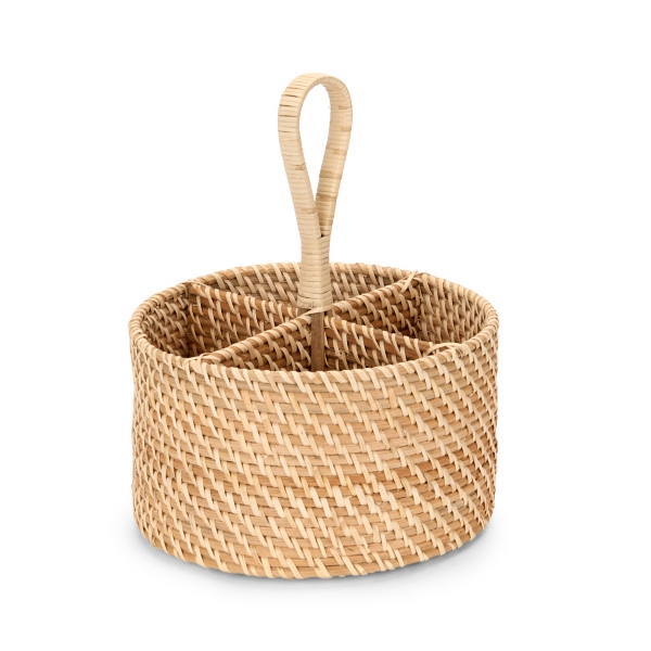 Natural Rattan Utensil Caddy | Kirklands Home