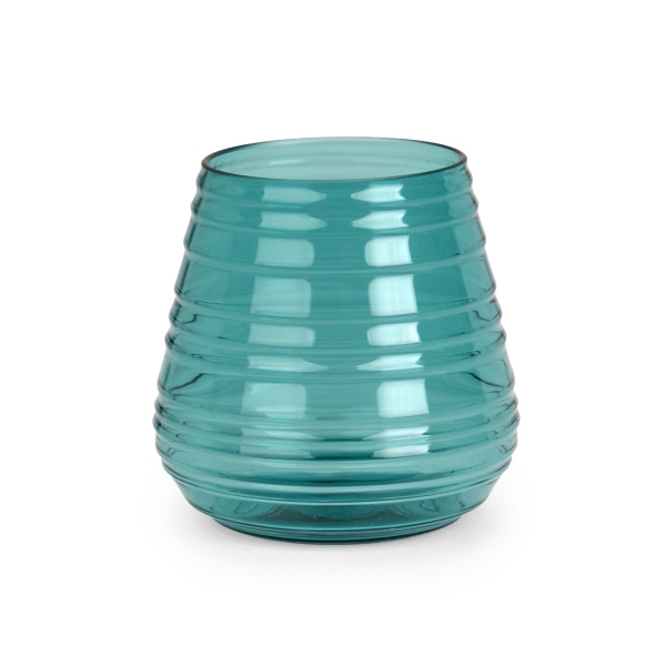 Kirkland's Acrylic Short Ribbed Tumbler In Blue