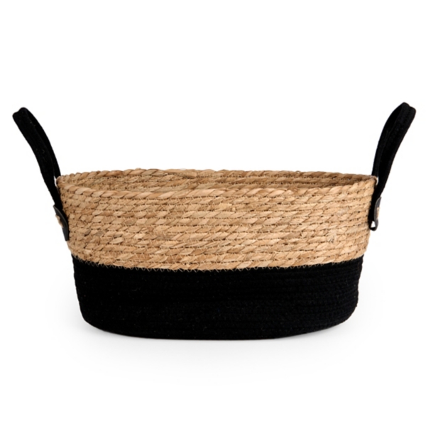 Natural and Black Basket