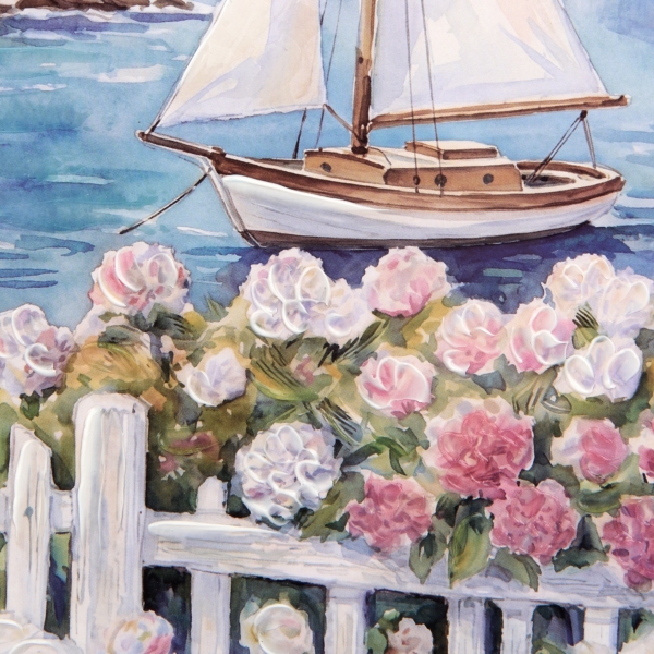 Sailing on the Coast Framed Art Print