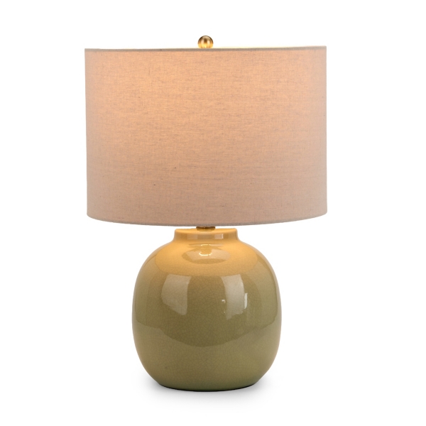 Sage Crackle Glaze Table Lamp
