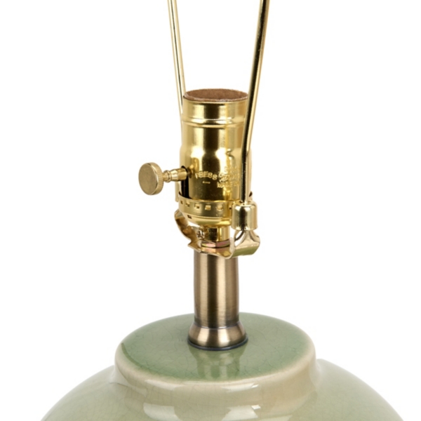 Sage Crackle Glaze Table Lamp