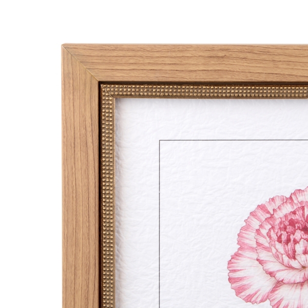January Carnation and Snowdrop Framed Art Print