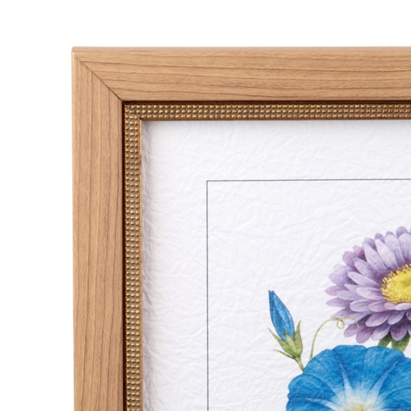September Morning Glory and Aster Framed Art Print