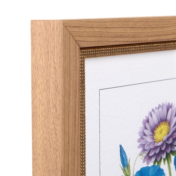 September Morning Glory and Aster Framed Art Print