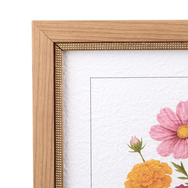 October Cosmos and Marigold Framed Art Print