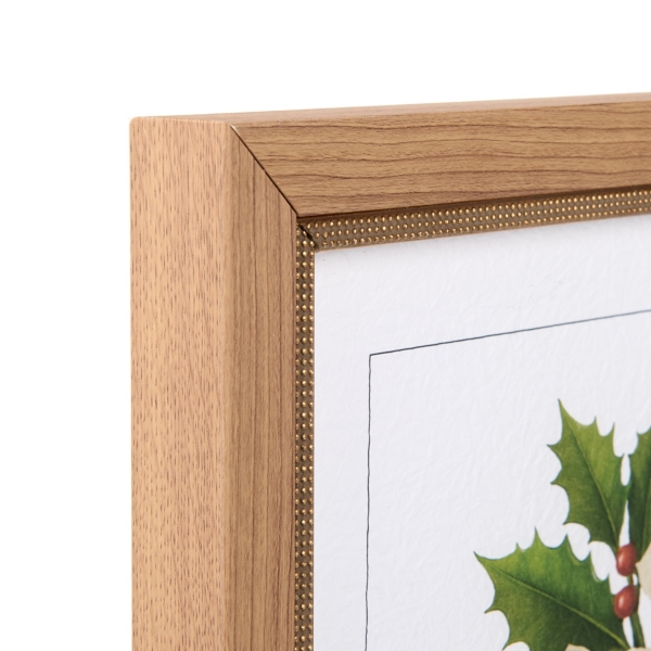 December Narcissus and Holly Framed Art Print