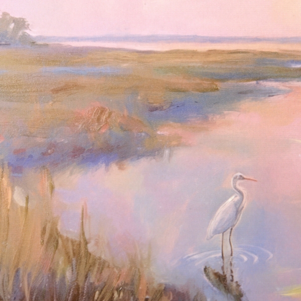 Sunset on the Marsh Framed Art Print