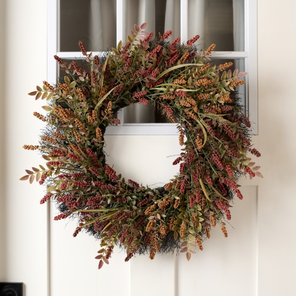 Tricolor Berry 24in Wreath | Kirklands Home
