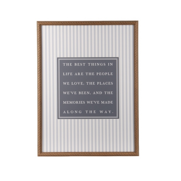The Best Things in Life Wall Plaque