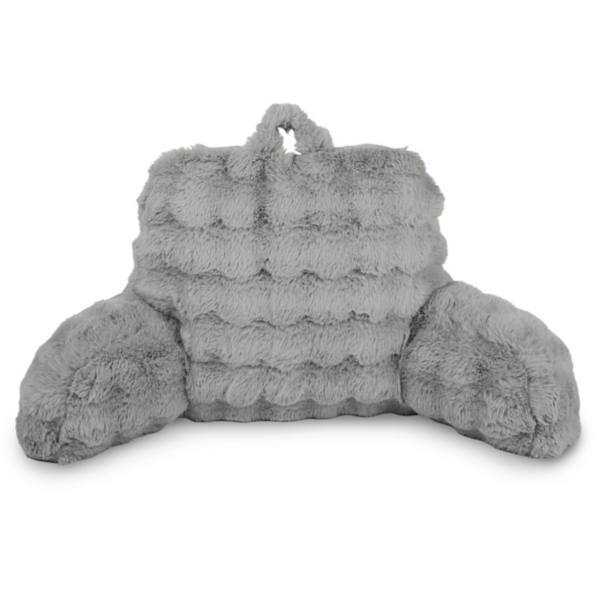 Kirkland's Bubble Fur Backrest Pillow In Gray