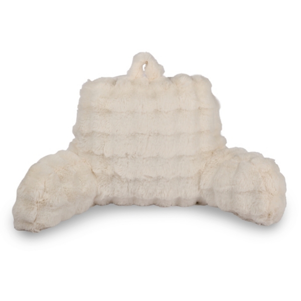 Kirkland's Bubble Fur Backrest Pillow In White