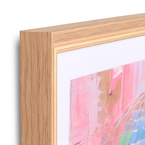 Pink Abstract Disco Ball Framed Art Print
