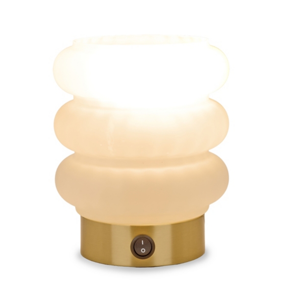 Bubble Frosted Glass Uplight Table Lamp