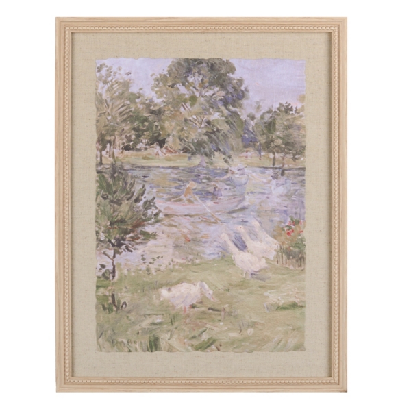 Watercolor Swan Framed Art Print