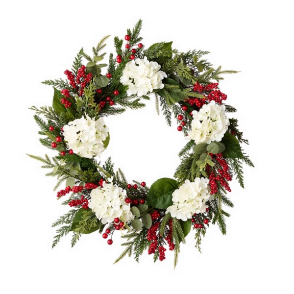 Hydrabgea Berry Pine Wreath | Kirklands Home
